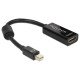 DeLOCK Adaptateur & connecteur mini Displayport / HDMI mini Displayport 20-pin M HDMI 19-pin FM