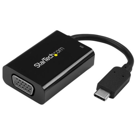 StarTech.com Adaptateur vidéo USB-C vers VGA avec USB Power Delivery 60 W