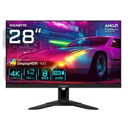 GIGABYTE M28U Moniteur de jeu 28" 4K UHD - 3840 x 2160, 144Hz, 1ms, 300 cd/m², FreeSync Premium Pro, Display HDR400, HDMI 2.1, DisplayPort 1.4