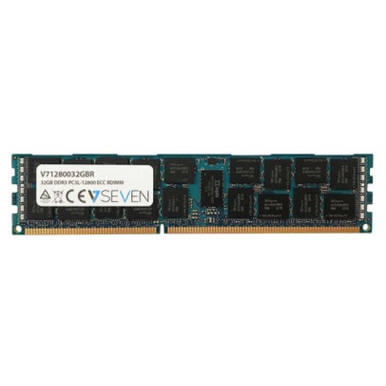 V7 32GB DDR3 PC3-12800 - 1600mhz SERVER ECC REG Server Module de mémoire - V71280032GBR V7 32GB DDR3 PC3-12800 - 1600mhz SERVER ECC REG Server Module de mémoire - V71280032GBR