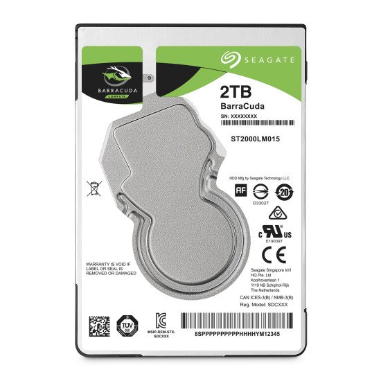 Seagate Barracuda disque 2.5" 2000 Go Série ATA III