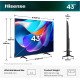Hisense 43A6S 109,2 cm (43") 4K Ultra HD Smart TV Wifi Noir