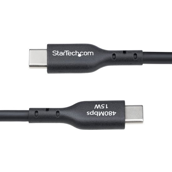 StarTech.com Câble de Charge USB-A vers USB-C de 3m, Charge et Synchronisation, 3A, USB 2.0, Gaine TPE - Cordon de Charge USB Noir StarTech.com Câble de Charge USB-A vers USB-C de 3m, Charge et Synchronisation, 3A, USB 2.0, Gaine TPE - Cordon de Charge USB Noir