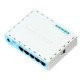 Mikrotik RB750GR3 Routeur connecté Gigabit Ethernet Turquoise, Blanc