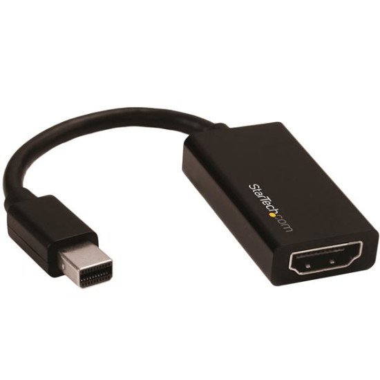 StarTech.com Adaptateur Mini DisplayPort vers HDMI - M/F - Ultra HD 4K 60 Hz - Noir