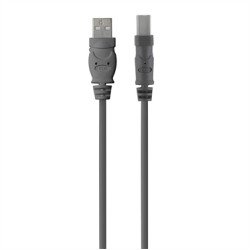 Belkin USB 2.0 A - USB 2.0 B, 1.8m câble USB 1,8 m USB A USB B Gris Belkin USB 2.0 A - USB 2.0 B, 1.8m câble USB 1,8 m USB A USB B Gris
