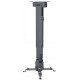 Manhattan Support de projecteur plafond/mur, inclinaison + pivot, hauteur 43–65 cm, charge max. 20 kg, noir