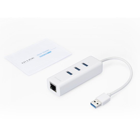 TP-LINK UE330 USB 3.0 Blanc hub & concentrateur