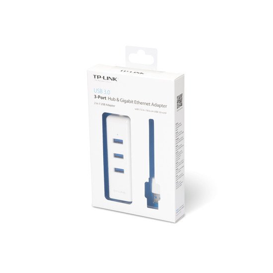 TP-LINK UE330 USB 3.0 Blanc hub & concentrateur