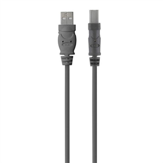 Belkin USB 2.0 A - USB 2.0 B, 3m câble USB USB A USB B Gris