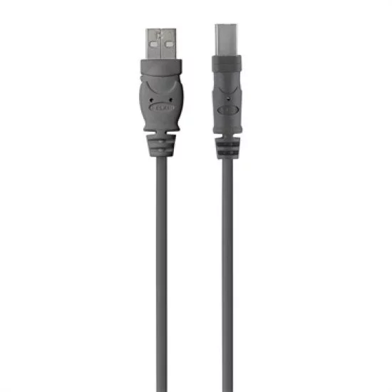 Belkin USB 2.0 A - USB 2.0 B, 4.8m câble USB 4,8 m USB A USB B Gris Belkin USB 2.0 A - USB 2.0 B, 4.8m câble USB 4,8 m USB A USB B Gris