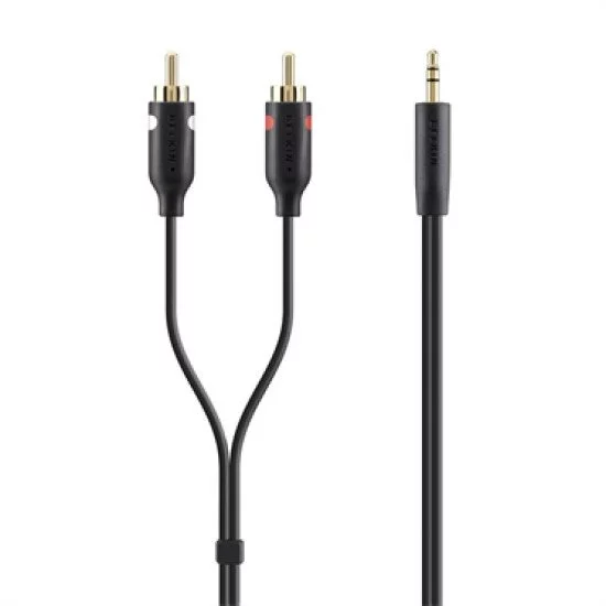 Belkin F3Y116BT2M câble audio 2 m 2 x RCA 3,5mm Noir Belkin F3Y116BT2M câble audio 2 m 2 x RCA 3,5mm Noir