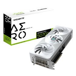 GIGABYTE GeForce RTX 5070 Ti AERO OC 16G Carte Graphique - 16 Go GDDR7, 256 bits, PCI-E 5.0, 2588 MHz Core Clock, 3 x DP 2.1a, 1 x HDMI 2.1b, NVIDIA DLSS 4, GV-N507TAERO OC-16GD GIGABYTE GeForce RTX 5070 Ti AERO OC 16G Carte Graphique - 16 Go GDDR7, 256 bits, PCI-E 5.0, 2588 MHz Core Clock, 3 x DP 2.1a, 1 x HDMI 2.1b, NVIDIA DLSS 4, GV-N507TAERO OC-16GD