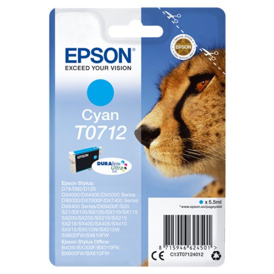 Epson T0712 Cartouche encre Cyan