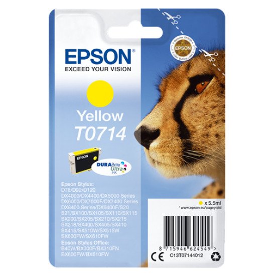 Epson T0714 Cartouche encre Jaune