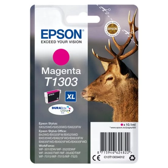 Epson T1303 Cartouche encre Magenta Epson T1303 Cartouche encre Magenta