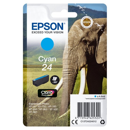 Epson Elephant Cartouche "Eléphant" - Encre Claria Photo HD C