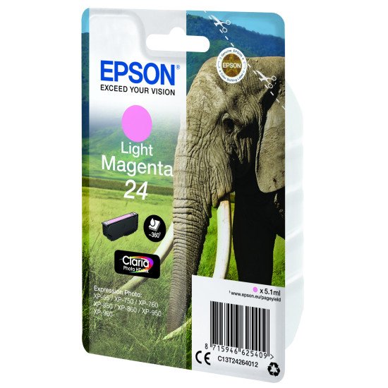 Epson Cartouche "Eléphant" - Encre Claria Photo HD Mc