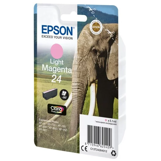Epson Cartouche "Eléphant" - Encre Claria Photo HD Mc Epson Cartouche "Eléphant" - Encre Claria Photo HD Mc