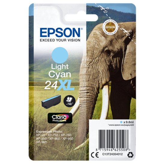 Epson 24XL Cartouche encre light Cyan 