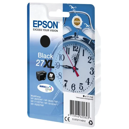 Epson Singlepack Black 27XL DURABrite Ultra Ink Epson Singlepack Black 27XL DURABrite Ultra Ink