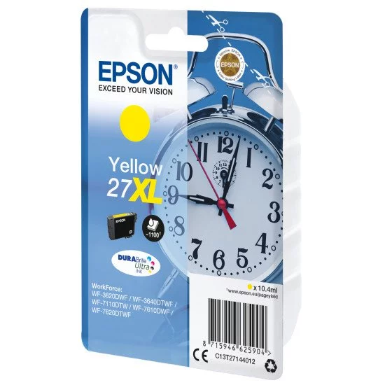 Epson Singlepack Yellow 27XL DURABrite Ultra Ink Epson Singlepack Yellow 27XL DURABrite Ultra Ink