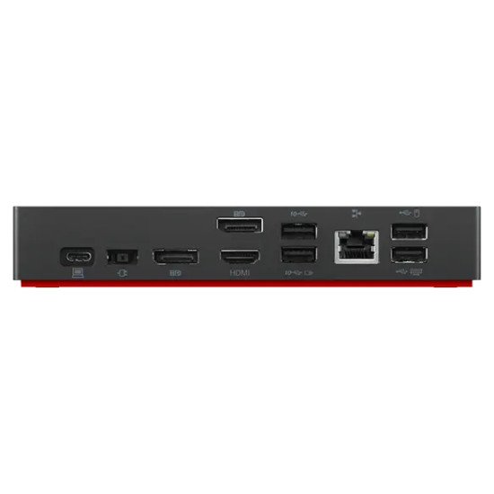 Lenovo 40AY0135UK station d'accueil Avec fil USB 3.2 Gen 1 (3.1 Gen 1) Type-C Noir