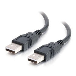 C2G Câble USB 2.0 A mâle vers A mâle de 1 m - Noir C2G Câble USB 2.0 A mâle vers A mâle de 1 m - Noir