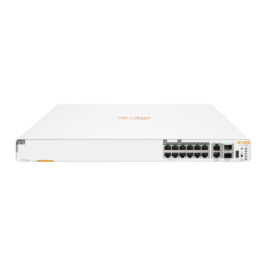 HPE Aruba Instant On 1960 8p 1G Class 4 4p SR1G/2.5G Class 6 PoE 2p 10GBASE-T 2p SFP+ 480W Géré Gigabit Ethernet (10/100/1000) Connexion Ethernet POE 1U