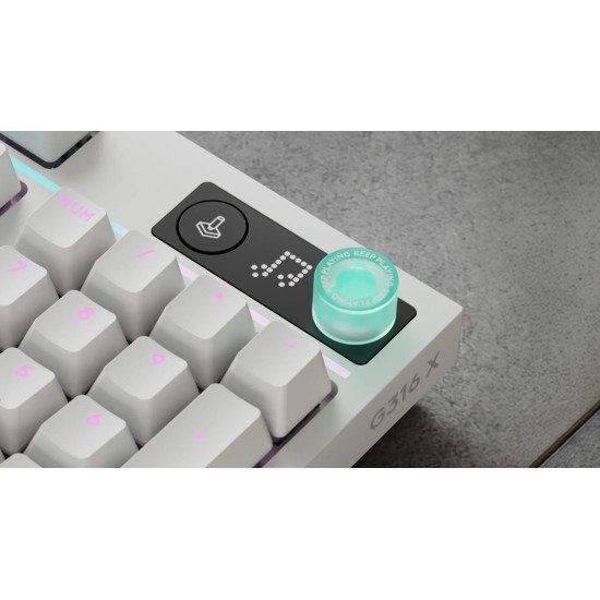 Logitech G G316 X 98 clavier Gaming USB QWERTY Anglais Blanc