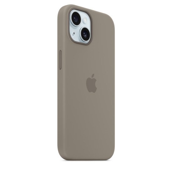 Apple Coque en silicone avec MagSafe pour iPhone 15 - Argile Apple Coque en silicone avec MagSafe pour iPhone 15 - Argile