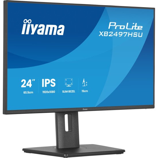 iiyama ProLite XB2497HSU-B1 écran PC 60,5 cm (23.8") 1920 x 1080 pixels Full HD LED Noir