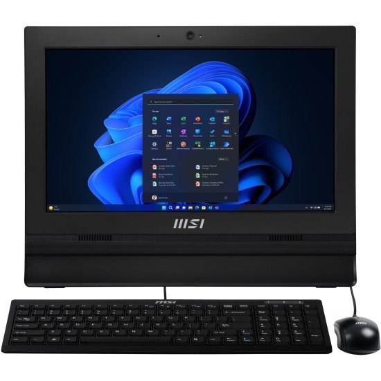 MSI Pro AP162T ADL-019DE Intel® N N100 39,6 cm (15.6") 1920 x 1080 pixels Écran tactile PC All-in-One 4 Go DDR4-SDRAM 128 Go SSD Windows 11 Pro Wi-Fi 5 (802.11ac) Noir