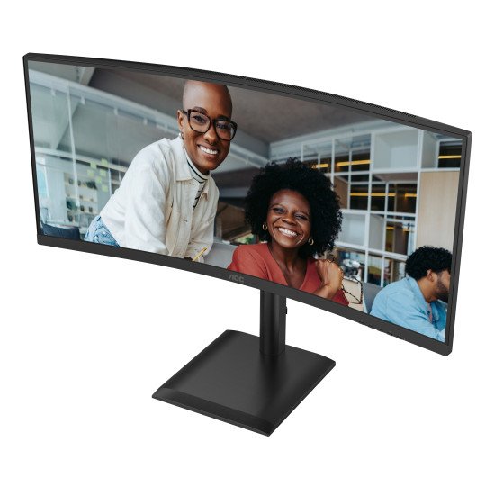 AOC E4 CU34E4CV écran PC 86,4 cm (34") 3440 x 1440 pixels UltraWide Quad HD LCD Noir