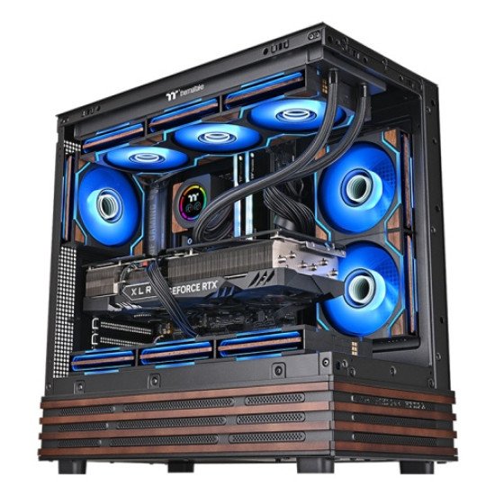 Thermaltake SWAFAN 120 EX INFINITY Boitier PC Ventilateur 12 cm Bois, Noir 3 pièce(s)