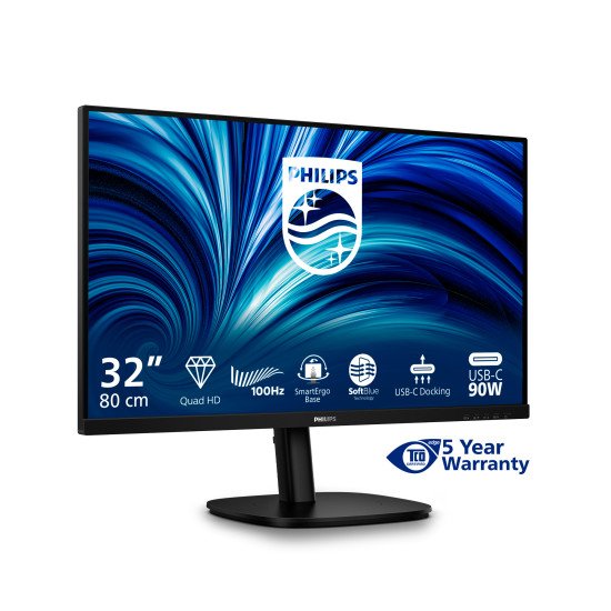 Philips 32B2U3601/00 écran PC 80 cm (31.5") 2560 x 1440 pixels Quad HD LCD Noir Philips 32B2U3601/00 écran PC 80 cm (31.5") 2560 x 1440 pixels Quad HD LCD Noir