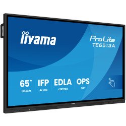 iiyama TE6513A-B2AG Écran d'affichage dynamique Écran plat interactif 163,8 cm (64.5") Wifi 500 cd/m² 4K Ultra HD Noir Écran tactile Intégré dans le processeur Android 24/7