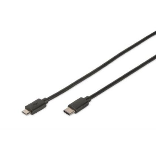 Digitus 1.8m, USB3.0-C/USB3.0 micro-B câble USB 1,8 m USB 3.2 Gen 1 (3.1 Gen 1) USB C Micro-USB B Noir