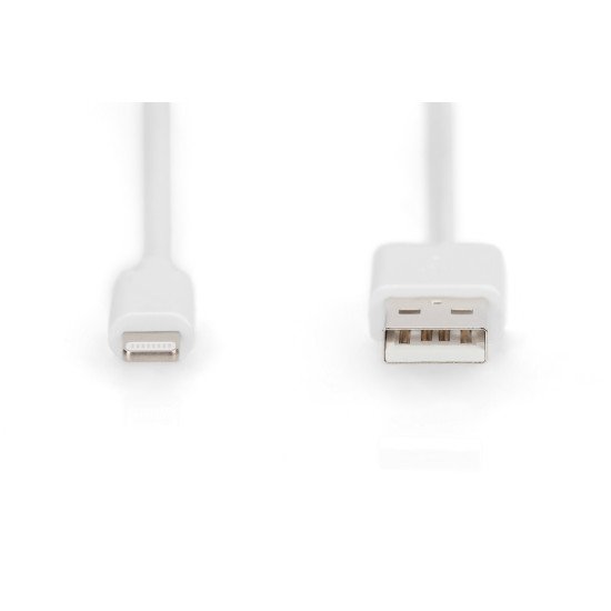 Digitus Câble de données/charge Lightning vers USB A, certifié MFI