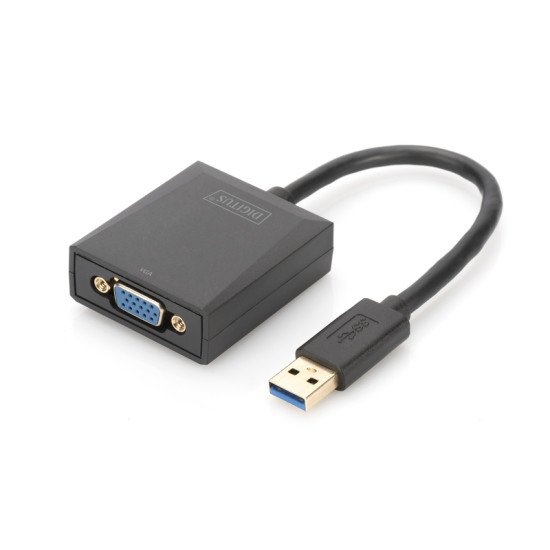 Digitus DA-70840 adaptateur USB 3.0 VGA Noir
