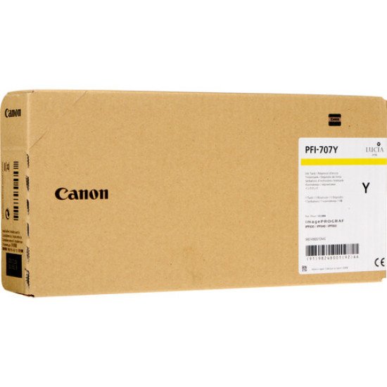 Canon PFI-707Y Cartouche d'encre Original Jaune