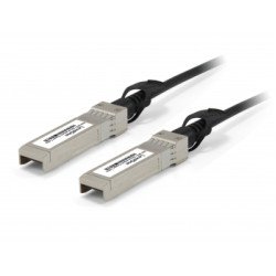 LevelOne DAC-0101 câble InfiniBand et à fibres optiques 1 m SFP+ Noir, Acier inoxydable