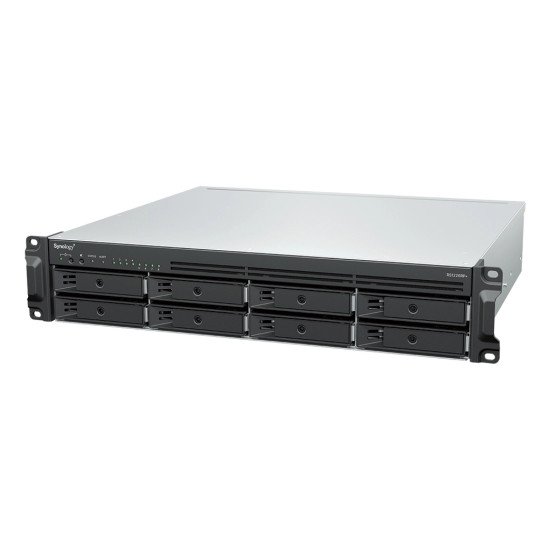 Synology RackStation RS1226RP+ serveur de stockage NAS Rack (2 U) AMD Ryzen V1500B 4 Go DDR4 0 To Synology DSM Noir