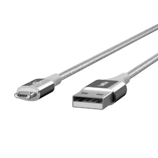 Belkin DuraTek câble USB 1,2 m USB 2.0 USB A Micro-USB B Argent