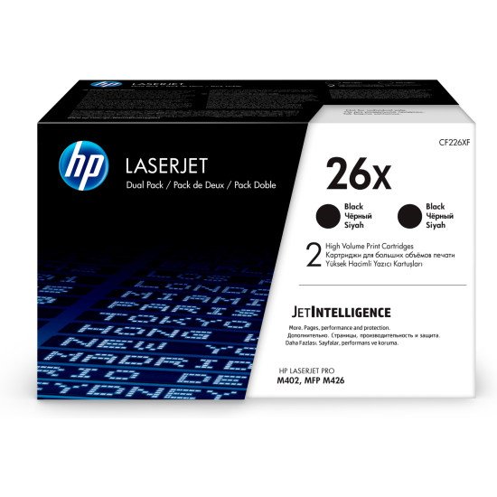 HP 26X Toner Original Noir 2 pièce(s)