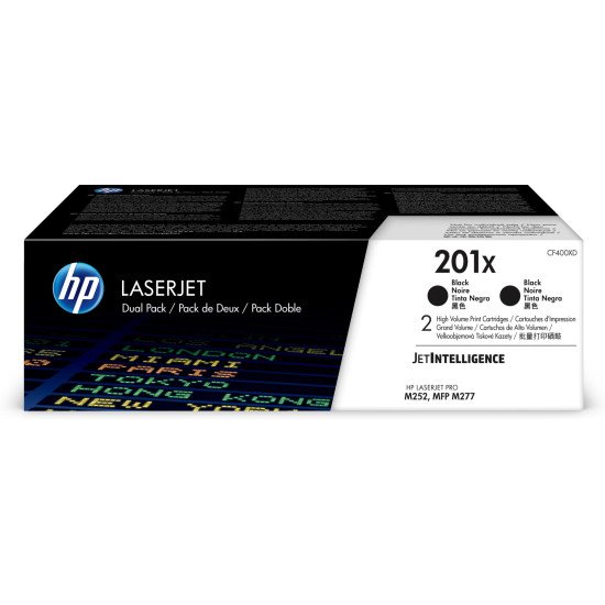 HP 201X Toner Original Noir 2 pièce(s)