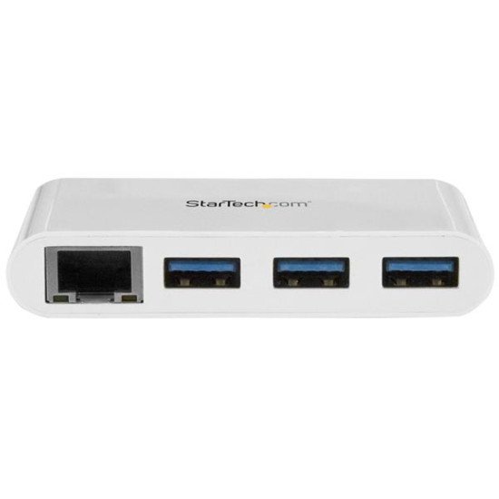 StarTech.com Hub USB 3.0 à 3 ports avec Gigabit Ethernet - USB-C vers 3x USB-A
