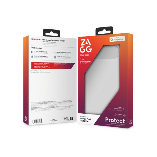 ZAGG Clear coque de protection pour téléphones portables 16 cm (6.3") Housse Transparent
