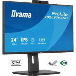 iiyama ProLite XB2497HSNH-B1 24IN IPS LCD 4MS 1920X1080 350CD/M2 HDMI/DP/USB 2 écran PC 60,5 cm (23.8") 1920 x 1080 pixels Full HD Noir
