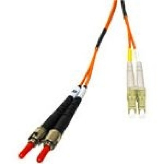 C2G 1m LC/ST LSZH Duplex 62.5/125 Multimode Fibre Patch Cable câble de fibre optique Orange